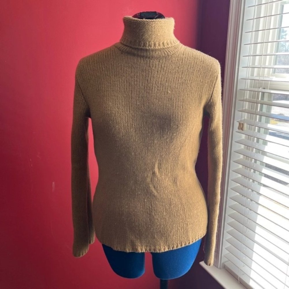 Ann Taylor Loft Merino Wool Turtleneck Sweater